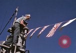 Image of US Sailors decorate their submarine on VJ Day in Pearl Harbor Hawaii USA, 1945, second 33 stock footage video 65675076118
