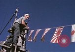 Image of US Sailors decorate their submarine on VJ Day in Pearl Harbor Hawaii USA, 1945, second 35 stock footage video 65675076118