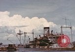 Image of Hulks of Japanese ships bombed by US in Coron Bay Philippines, 1945, second 19 stock footage video 65675076120