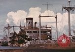 Image of Hulks of Japanese ships bombed by US in Coron Bay Philippines, 1945, second 22 stock footage video 65675076120