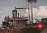 Image of Hulks of Japanese ships bombed by US in Coron Bay Philippines, 1945, second 31 stock footage video 65675076120