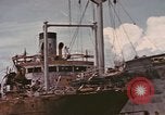 Image of Hulks of Japanese ships bombed by US in Coron Bay Philippines, 1945, second 32 stock footage video 65675076120