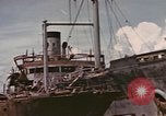 Image of Hulks of Japanese ships bombed by US in Coron Bay Philippines, 1945, second 33 stock footage video 65675076120