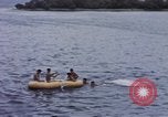 Image of American submarine waits in bay for commandos Pacific Theater, 1944, second 56 stock footage video 65675076122