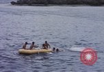 Image of American submarine waits in bay for commandos Pacific Theater, 1944, second 57 stock footage video 65675076122