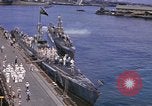 Image of American submarines arriving in home port Pearl Harbor Hawaii USA, 1944, second 18 stock footage video 65675076127