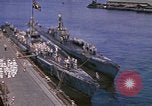 Image of American submarines arriving in home port Pearl Harbor Hawaii USA, 1944, second 20 stock footage video 65675076127