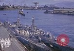 Image of American submarines arriving in home port Pearl Harbor Hawaii USA, 1944, second 40 stock footage video 65675076127