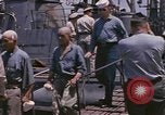 Image of US submarine crews and Japanese POWs disembarking Pearl Harbor Hawaii USA, 1944, second 23 stock footage video 65675076128