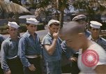 Image of US submarine crews and Japanese POWs disembarking Pearl Harbor Hawaii USA, 1944, second 45 stock footage video 65675076128