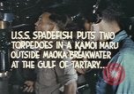 Standbild Interieur der USS Spadefish (SS-411) bei Torpedo Angriff Meer von Japan, 1944, aus Sekunde 26 historischem Filmmaterial Videoclip 65675076138