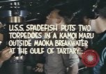 Standbild Interieur der USS Spadefish (SS-411) bei Torpedo Angriff Meer von Japan, 1944, aus Sekunde 28 historischem Filmmaterial Videoclip 65675076138