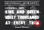 Image le roi George VI Ottawa Ontario Canada, 1939, de la seconde 3 séquences d'archives historiques vidéo 65675076144