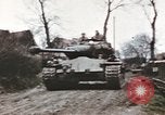 Image of U.S. armor and troops pass through town near end of World War II Germany, 1945, second 11 stock footage video 65675076290
