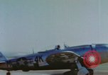 Standbild United States P-47 Thunderbolt Flugzeuge der 506th Fighter Squadron Keltz Deutschland, 1945, aus Sekunde 5 historischem Filmmaterial Videoclip 65675076297