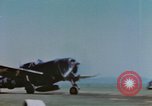 Standbild United States P-47 Thunderbolt Flugzeuge der 506th Fighter Squadron Keltz Deutschland, 1945, aus Sekunde 21 historischem Filmmaterial Videoclip 65675076297