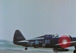 Standbild United States P-47 Thunderbolt Flugzeuge der 506th Fighter Squadron Keltz Deutschland, 1945, aus Sekunde 23 historischem Filmmaterial Videoclip 65675076297