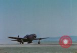 Standbild United States P-47 Thunderbolt Flugzeuge der 506th Fighter Squadron Keltz Deutschland, 1945, aus Sekunde 28 historischem Filmmaterial Videoclip 65675076297