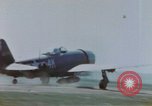 Standbild United States P-47 Thunderbolt Flugzeuge der 506th Fighter Squadron Keltz Deutschland, 1945, aus Sekunde 41 historischem Filmmaterial Videoclip 65675076297
