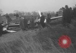 Image of remains of crashed Lockheed XP-38 airplane Mitchel Field Long Island New York USA, 1939, second 6 stock footage video 65675076312