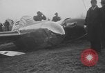 Image of remains of crashed Lockheed XP-38 airplane Mitchel Field Long Island New York USA, 1939, second 10 stock footage video 65675076312