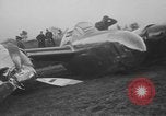 Image of remains of crashed Lockheed XP-38 airplane Mitchel Field Long Island New York USA, 1939, second 13 stock footage video 65675076312