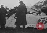 Image of remains of crashed Lockheed XP-38 airplane Mitchel Field Long Island New York USA, 1939, second 15 stock footage video 65675076312