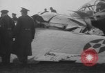 Image of remains of crashed Lockheed XP-38 airplane Mitchel Field Long Island New York USA, 1939, second 16 stock footage video 65675076312