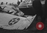 Image of remains of crashed Lockheed XP-38 airplane Mitchel Field Long Island New York USA, 1939, second 18 stock footage video 65675076312