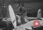 Image of remains of crashed Lockheed XP-38 airplane Mitchel Field Long Island New York USA, 1939, second 23 stock footage video 65675076312