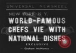 Standbild internationale Chef's Food Show New York United States USA, 1939, aus Sekunde 1 historischem Filmmaterial Videoclip 65675076325