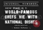 Standbild internationale Chef's Food Show New York United States USA, 1939, aus Sekunde 4 historischem Filmmaterial Videoclip 65675076325