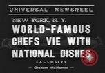 Standbild internationale Chef's Food Show New York United States USA, 1939, aus Sekunde 5 historischem Filmmaterial Videoclip 65675076325