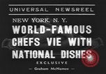 Standbild internationale Chef's Food Show New York United States USA, 1939, aus Sekunde 7 historischem Filmmaterial Videoclip 65675076325