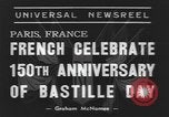 Standbild Tag der Bastille Paris Frankreich, 1939, aus Sekunde 5 historischem Filmmaterial Videoclip 65675076327