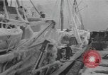 Image of American trawlers covered with ice Boston Massachusetts USA, 1954, second 7 stock footage video 65675076332