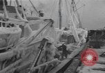Image of American trawlers covered with ice Boston Massachusetts USA, 1954, second 8 stock footage video 65675076332
