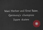 Image of German figure skaters Garmisch-Partenkirchen Germany, 1936, second 3 stock footage video 65675076354