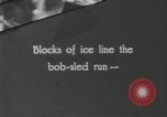 Standbild Bobfahren Garmisch-Partenkirchen Deutschland, 1936, aus Sekunde 1 historischem Filmmaterial Videoclip 65675076359