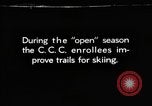 Image of Civilian Conservation Corps creating skiing and hiking trails New Hampshire United States USA, 1934, second 1 stock footage video 65675076411
