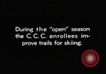 Image of Civilian Conservation Corps creating skiing and hiking trails New Hampshire United States USA, 1934, second 4 stock footage video 65675076411