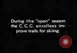 Image of Civilian Conservation Corps creating skiing and hiking trails New Hampshire United States USA, 1934, second 6 stock footage video 65675076411