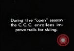 Image of Civilian Conservation Corps creating skiing and hiking trails New Hampshire United States USA, 1934, second 8 stock footage video 65675076411
