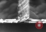 Image of Sketch of forecast hurricane track Caribbean, 1951, second 12 stock footage video 65675076422