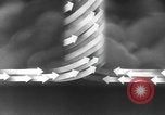 Image of Sketch of forecast hurricane track Caribbean, 1951, second 13 stock footage video 65675076422