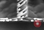 Image of Sketch of forecast hurricane track Caribbean, 1951, second 14 stock footage video 65675076422