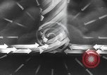 Image of Sketch of forecast hurricane track Caribbean, 1951, second 17 stock footage video 65675076422