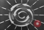 Image of Sketch of forecast hurricane track Caribbean, 1951, second 27 stock footage video 65675076422
