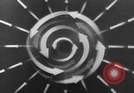 Image of Sketch of forecast hurricane track Caribbean, 1951, second 30 stock footage video 65675076422