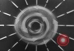 Image of Sketch of forecast hurricane track Caribbean, 1951, second 37 stock footage video 65675076422